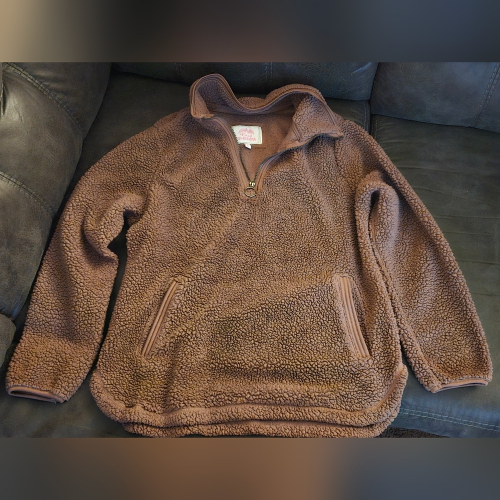Cozy Sherpa Quarter-Zip Pullover